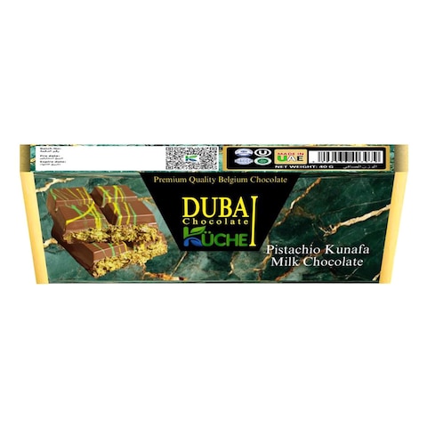 Kuche Dubai Chocolate Pistachio Kunafa Milk Chocolate, 30g