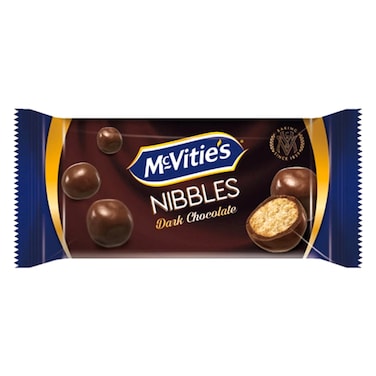 ماكفيتيز نيبلز قطع بسكويت  المغطاة بالشوكولاتة الداكنة، 37 غرام