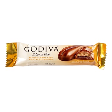 Godiva Mousse Cappuccino Milk Chocolate Bar, 35g