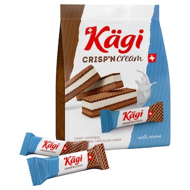 كاجي كريسب آند كريم كيس رقائق ويفر  بالحليب، 88 غرام