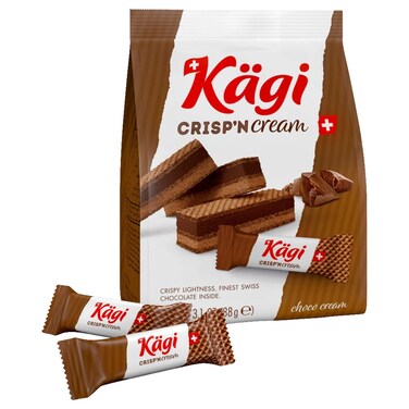 كاجي كريسب آند كريم كيس من رقائق ويفر بنكهة الشوكولاتة المزدوجة، 88 غرام