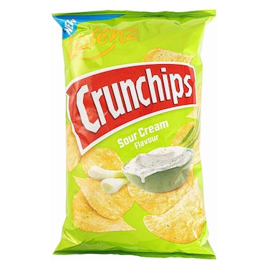 Lorenz Crunchips Sour Cream Potato Chips, 100g