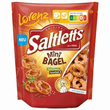 Lorenz Saltletts Mini Bagel with Sea Salt, 100g