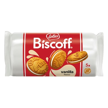 Lotus Biscoff Vanilla Cream Flavour Biscuits, 50g