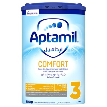 Aptamil Comfort Infant Milk Formula Powder, Stage 3, From 1 to 3 Years, 800g
