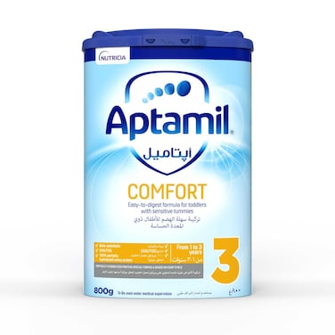 Aptamil Comfort 3 Growing up Formula Milk From 1-3 Years, Specifically Designed for the Dietary Support of Constipation and Abdominal Discomfort, 800g