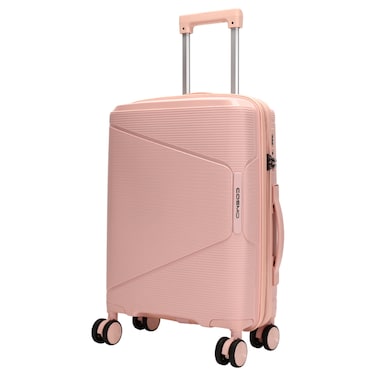 Cosmo Icon 8 Wheel Luggage Hard Trolley, Pink, 50cm