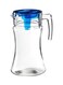 Azur Jug With Lid Clear/Blue