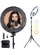 RL-14 LED Ring Light 14 Inch Soft Ring Light for Smartphones YouTube TikTok Videos with Tripod &amp; 3 p