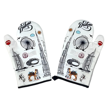 أهلاً الإمارات العربية المتحدة طقم قفازات الفرن  متنوعة قطعتين