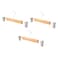 Wooden Hanger with Metal Clips, Assorted, 3 PCS