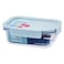 Lock &amp; Lock The Clear, Glass Food Container, Rectangular, Mint, 630ml