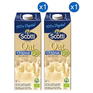 Riso Scotti Original Bio Oat Drink, 1L Pack of 2