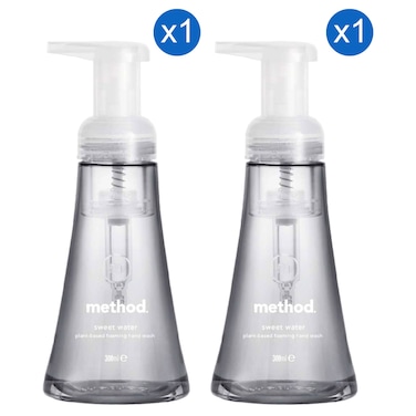 Method Handwash, Sweet Water, Foaming, 300ml Pack of 2