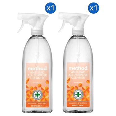 Method Antibacterial All Purpose Cleaner, Orange Yuzu, 828ml Pack of 2