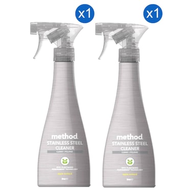 Method Stainless Steel Cleaner Spray, 354ml Pack of 2