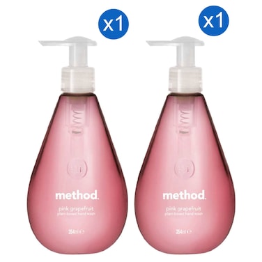Method Hand Wash, Pink Grapefruit, Gel, 354ml Pack of 2