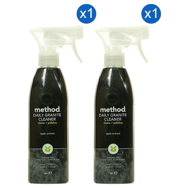 Method Daily Granite Cleaner, Apple Orchard, 354ml Pack of 2