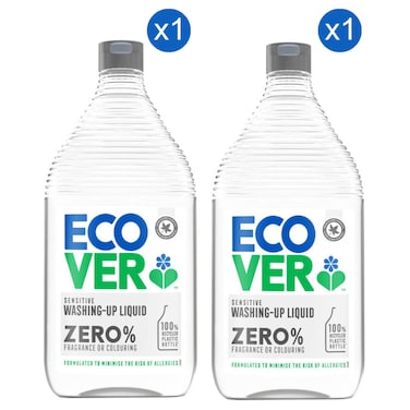 إيكوفر زيرو بيرسنت سائل غسيل الصحون ، 450 ملل، حزمة من 2