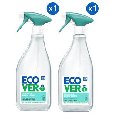 Ecover Window and Glass Cleaner, 500ml Pack of 2