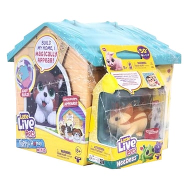 لعبة  ليتل لايف بيتس - مجموعة مجسمات ومستلزمات، زرقاء مناسبة للأطفال من عمر 5 سنوات فما فوق