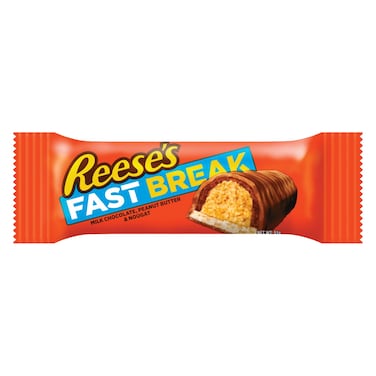 Reese's Fast Break Milk Chocolate Peanut Butter and Nougat Bar, 51g