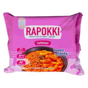 Good Seoul Rapokki Carbonara Rice Cake with Ramen, 132g