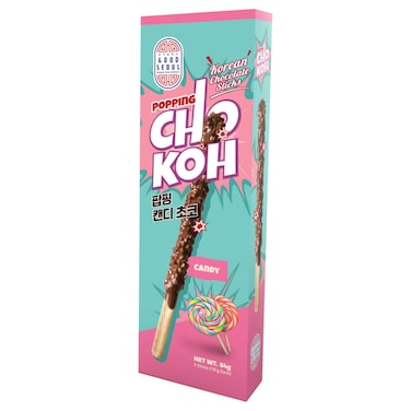 Good Seoul Chokoh Popping Candy Korean Chocolate Sticks, 54g