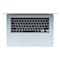 Apple MacBook Air Laptop, M4 Chip, 24GB RAM, 512GB SSD, 15.3-Inch IPS, MacOS, Sky Blue, English Keyboard