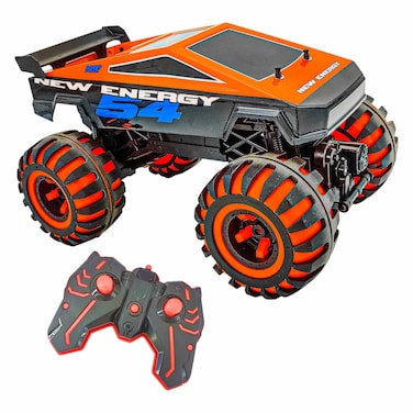 Monster Truck with Lights Remote Control Vehicle Toy, 2.4Ghz