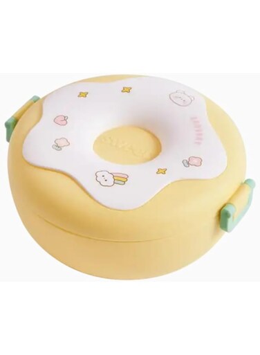 Saboorbiz Donut Shape Bento Lunch Box (Yellow)