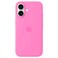 Apple Silicone Case with MagSafe for iPhone 16, Peony
