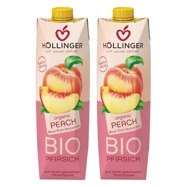 هولينغر عصير الخوخ 1 لتر حزمة من قطعتين