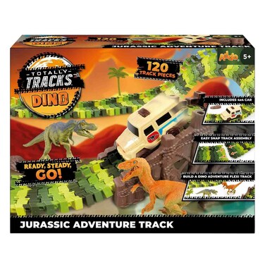 Addo Battery Operated Magic Jurassic Adventure Dino Track Set, 120 PCS