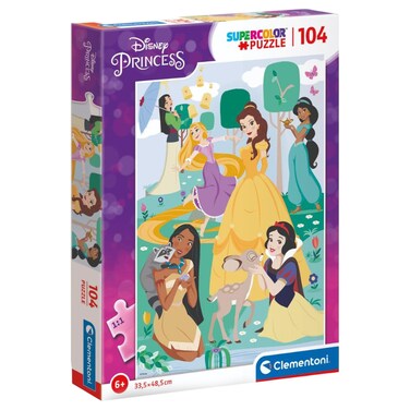 Clementoni Super Colour Puzzle, Assorted, 33.5x48.5cm, 104 PCS