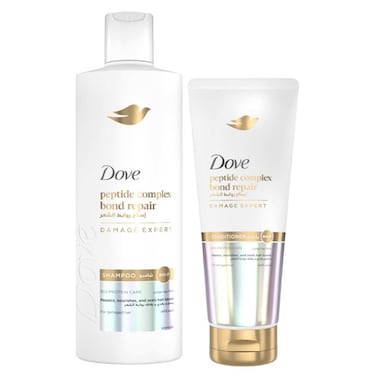 دوف بوند شامبو لإصلاح الشعر التالف والجاف، 350 ملل + بلسم 180 ملل