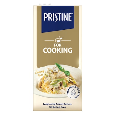 Pristine Cooking Cream, Long-Lasting Creamy Texture, Tetra Pack, 1 L