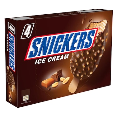 Snickers Peanut Caramel Ice Cream Multipack, 60g Pack of 4
