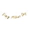Hootyballoo Happy Mother's Day Banner, Gold, 2m