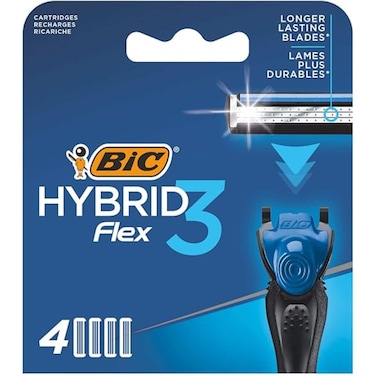 Bic Hybrid Flex 3 Cartridges for Men 4 Blades