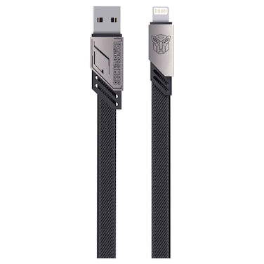 Transformers TF-A10 USB-A to Lightning Data Sync and Charging Cable, Grey, 1.5m