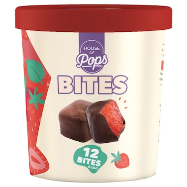 House of Pops Choco Strawberry Bites, 138g