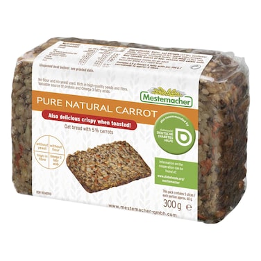 ميستيماشر خبز شوفان بالجزر الطبيعي النقي 300 غرام