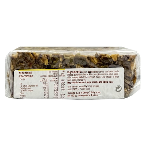 Mestemacher Pure Natural Pumpkin Oat Bread, 300g