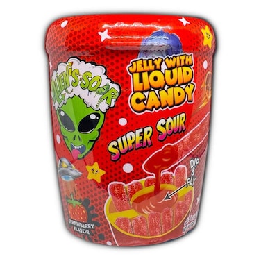 Alien's Sour Jelly Stick Strawberry, 96g