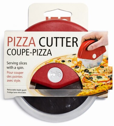 Pizza Cutter 1 Piece Stainless Steel Pizza Wheel Cutter with Safety Guard Ergonomic Handle Sharp Blade for Slicing Pizza Flatbread Pastry Kitchen Tool Dishwasher Safe