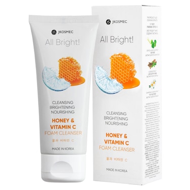 جيه كوزميك أول برايت غسول رغوي بالعسل وفيتامين C، 180 ملل