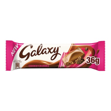 Galaxy Cookie Crumble Chocolate Bar, 36g
