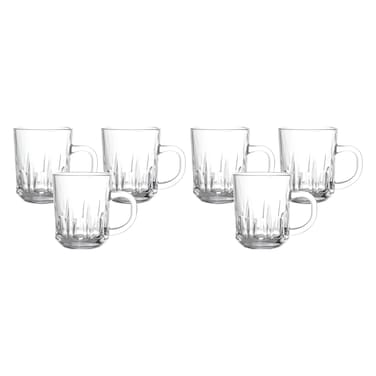 6 Pcs Tea Mug Set, 6514, 220ml
