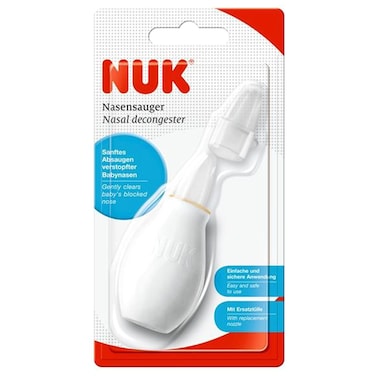 NUK Nasal Decongester with Safety Nozzle, White